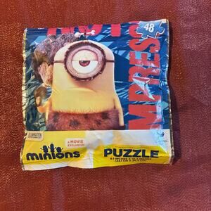 Minions Not Impressed 48 Piece Puzzle New Resealable Bag Caveman